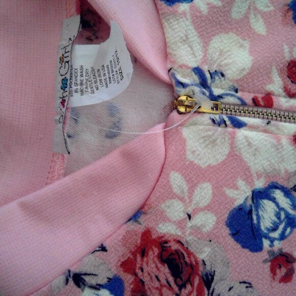 Girls floral lightweight zip up jacket - Picture 2 of 3